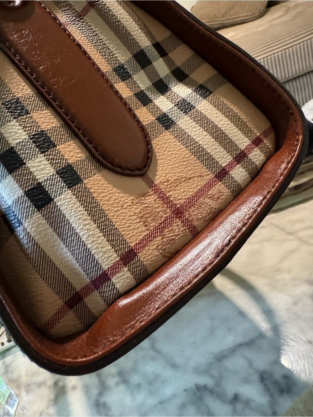 Burberry Alchester Canvas Bag- Medium - Picture 13 of 15